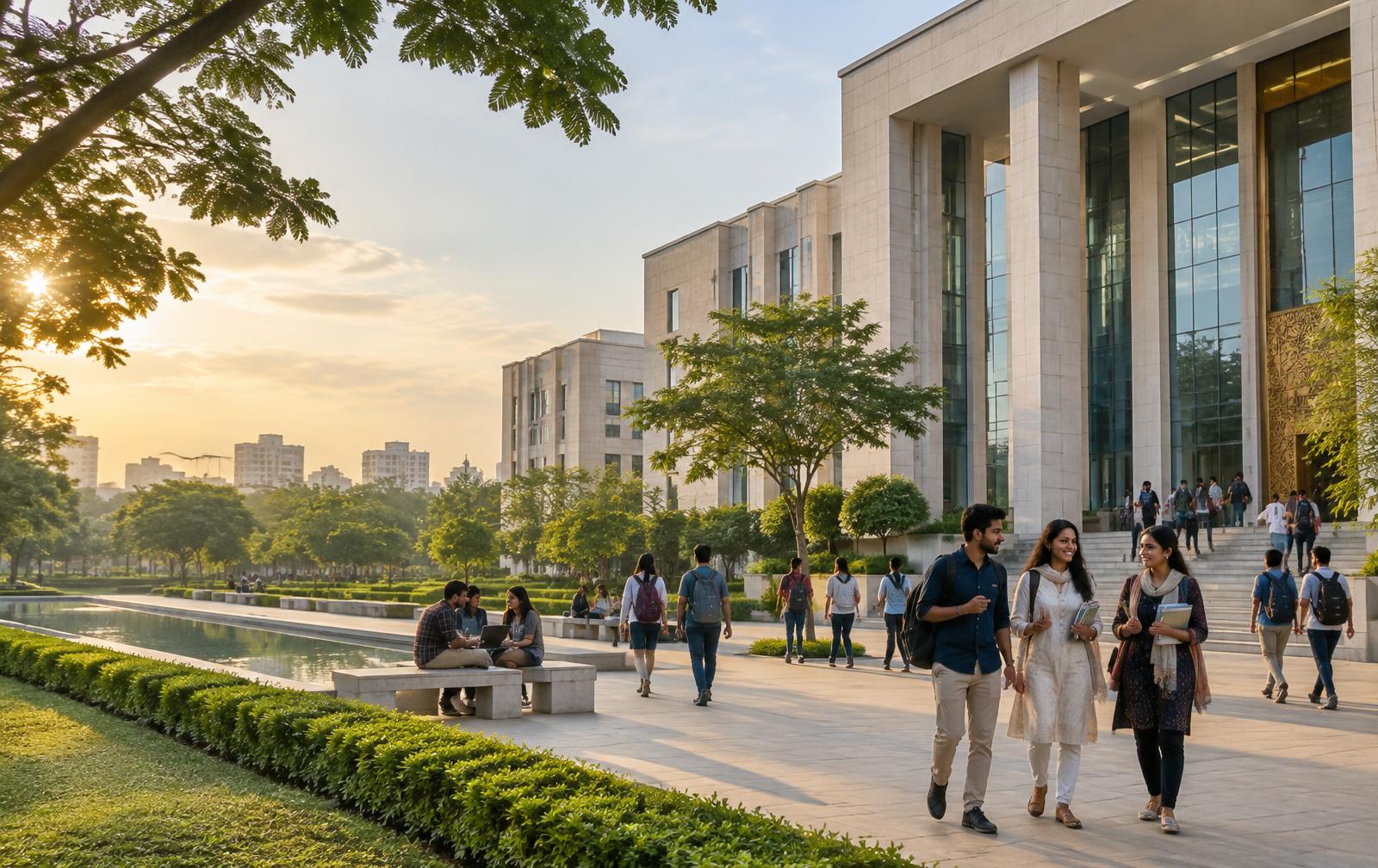 Students at the Darul Ihsan University campus